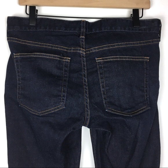 J CREW Jeans Matchstick Straight Leg Ultra Dark Wash Stretch Denim 29S Short - Picture 4 of 14
